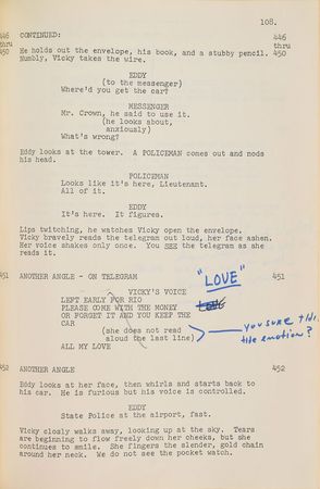 Lot #637 Steve McQueen: McQueen's annotated script for The Thomas Crown Affair - Image 16