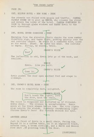 Lot #637 Steve McQueen: McQueen's annotated script for The Thomas Crown Affair - Image 19