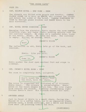 Lot #637 Steve McQueen: McQueen's annotated script for The Thomas Crown Affair - Image 20