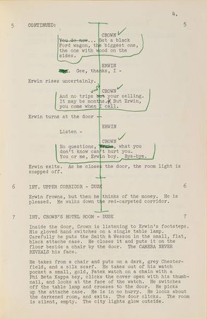 Lot #637 Steve McQueen: McQueen's annotated script for The Thomas Crown Affair - Image 22