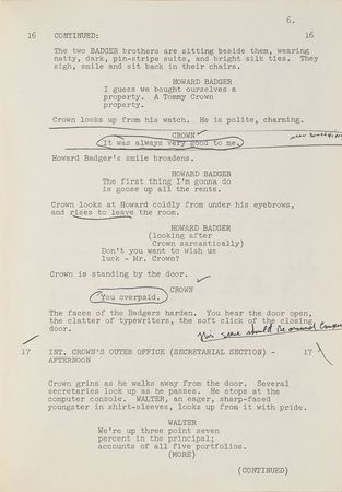 Lot #637 Steve McQueen: McQueen's annotated script for The Thomas Crown Affair - Image 23