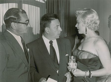 Lot #682 Marilyn Monroe, Irving Berlin, and Earl Wilson Photograph - Image 1