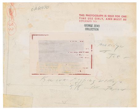 Lot #678 Marilyn Monroe and Joe DiMaggio Photograph - Image 2