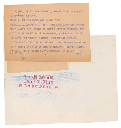 Lot #680 Marilyn Monroe and US Servicemen Photograph - Image 2
