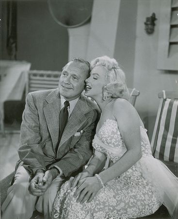 Lot #675 Marilyn Monroe and Jack Benny Photograph - Image 1