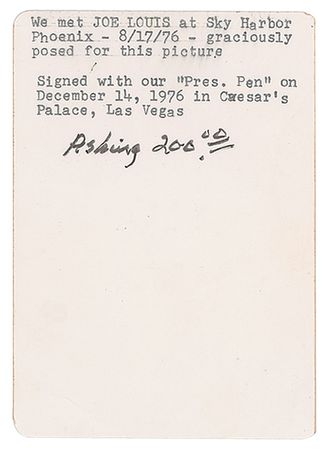 Lot #742 Joe Louis Signed Photograph - Image 2