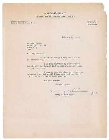 Lot #282 Henry Kissinger Group Lot - Image 2