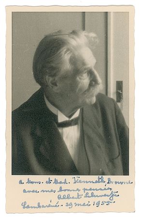 Lot #317 Albert Schweitzer Signed Photograph - Image 1