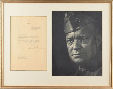 Lot #143 Dwight D. Eisenhower: General Eisenhower to an NBC host: 
