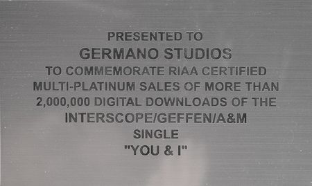 Lot #631 Lady Gaga RIAA Sales Record - Image 2