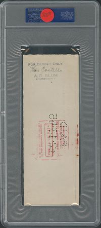 Lot #647 Lou Costello Check - Image 2