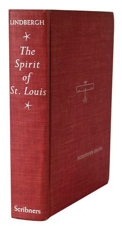 Lot #385 Charles Lindbergh: Presentation edition of Lindbergh's The Spirit of St. Louis - Image 2