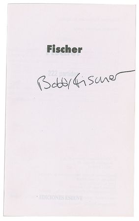 Lot #712 Bobby Fischer Book - Image 1