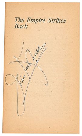 Lot #635 Star Wars: Stellar multi-signed Empire Strikes Back novel starring Ford, Hamill, Fisher, and more - Image 2