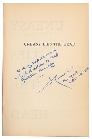 Lot #31 Jacqueline Kennedy's Collection of Seven Biographies: Biographies from Jackie's personal library - Image 9