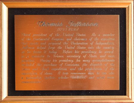 Lot #101 Thomas Jefferson and James Madison: 1803 land grant issued by Jefferson and Madison for 
