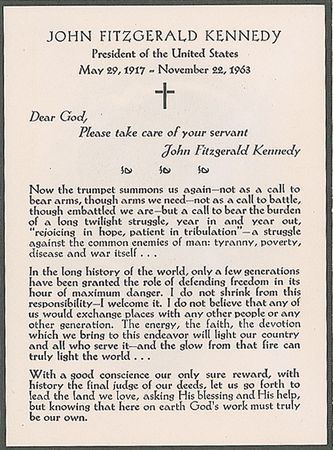 Lot #85 Robert F. Kennedy Signed Mourning Card: Still grieving, Bobby sends warm thanks for condolences - Image 2