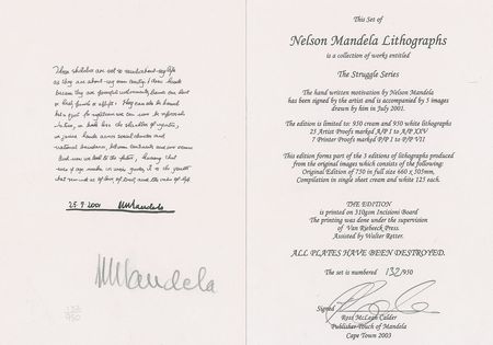 Lot #196 Nelson Mandela: Mandela's sought-after 'The Struggle Series' - Image 1