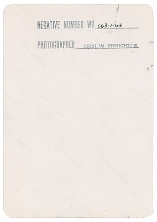 Lot #67 John F. Kennedy and Son 1963 Original Photograph by Cecil Stoughton Photograph - Image 2