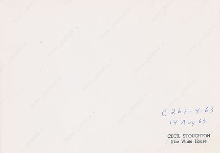 Lot #70 Kennedy Family 1963 Original Photograph by Cecil Stoughton Photograph - Image 2