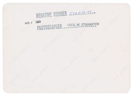 Lot #60 Jacqueline Kennedy 1963 Original Photograph by Cecil Stoughton Photograph - Image 2