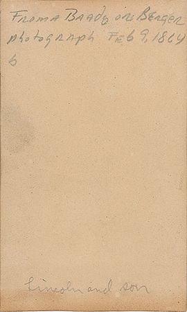 Lot #149 Abraham Lincoln Photograph - Image 2