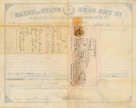 Lot #335  Texas: Elisha M. Pease - Image 2