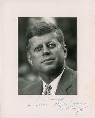Lot #26 John F. Kennedy Signed Photograph Signed