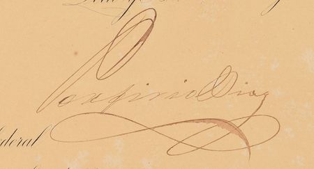 Lot #258 Porfirio Diaz Signed Document - Image 2