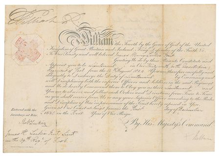 Lot #281 King William IV Signed Document - Image 1