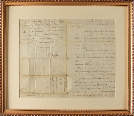 Lot #349 Friedrich von Steuben: A dire report on troops from the James River?