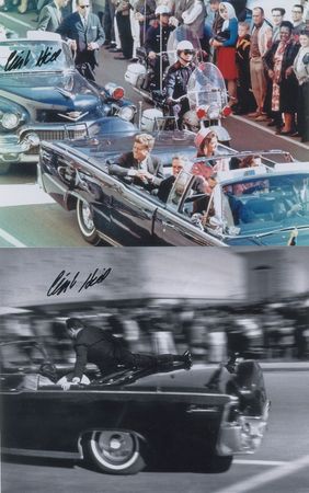 Lot #80 Clint Hill Group of (6) Signed Photographs Group Lot - Image 1