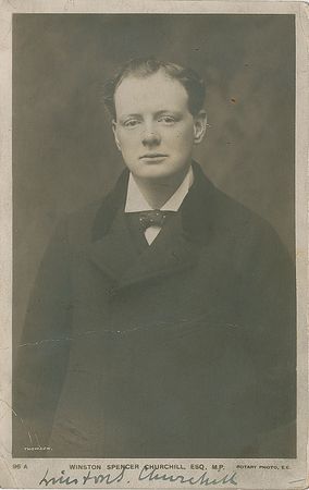 Lot #226 Winston Churchill Signed Photograph - Image 1