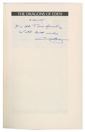 Lot #315 Carl Sagan Book - Image 1