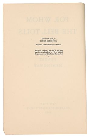Lot #469 Ernest Hemingway Book - Image 2