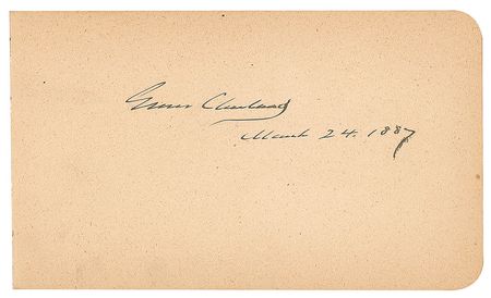 Lot #109 Grover Cleveland and Benjamin Harrison Autograph Book - Image 1