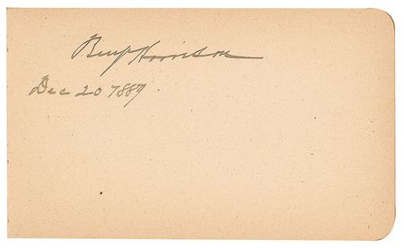 Lot #109 Grover Cleveland and Benjamin Harrison Autograph Book - Image 2