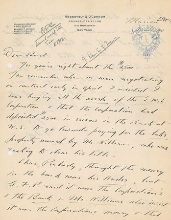 Lot #114 Franklin D. Roosevelt: FDR in the midst of acquiring Warm Springs - Image 1