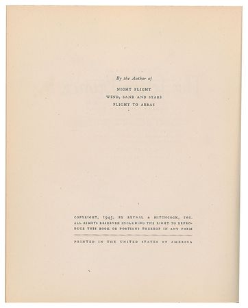 Lot #504 Antoine de Saint-Exupéry Book - Image 2