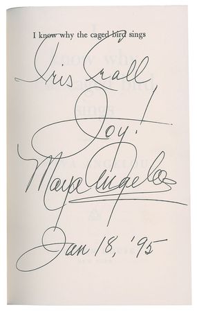 Lot #480 Maya Angelou Book - Image 1