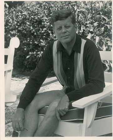 Lot #23 John F. Kennedy Negative and Photograph Collection: Visual archive of President Kennedy sitting for his Truman Library portrait at the 'Winter White House' - Image 5