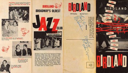 Lot #522 Miles Davis and Max Roach: Birdland brochure signed by jazz legends Miles Davis and Max Roach - Image 4