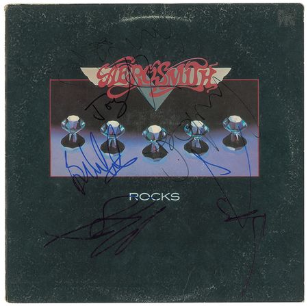 Lot #6011  Aerosmith Signed Album