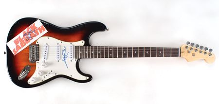 Lot #6055  Black Sabbath: Osbourne and Iommi Signed Guitar - Image 1