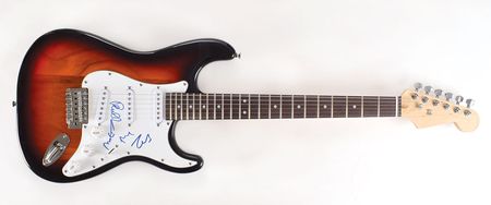 Lot #6082  Genesis Signed Guitar - Image 1