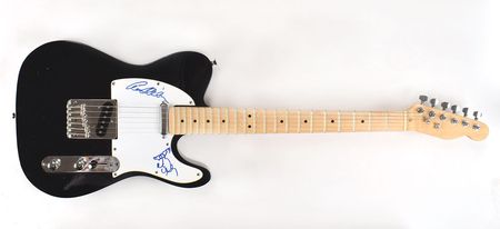 Lot #6086  Heart Signed Guitar - Image 1