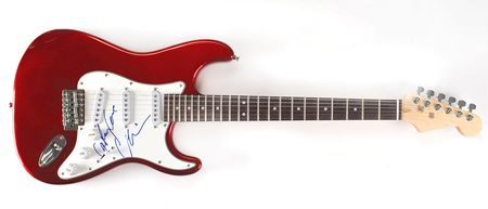 Lot #6098 Courtney Love Signed Guitar - Image 1