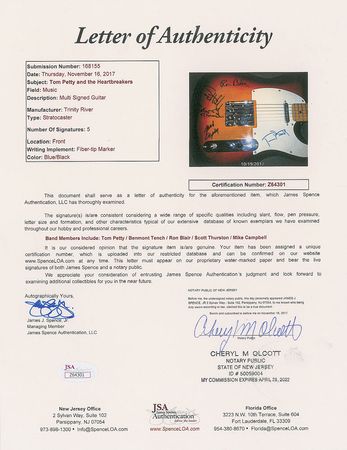 Lot #6114 Tom Petty and the Heartbreakers Signed Guitar - Image 3