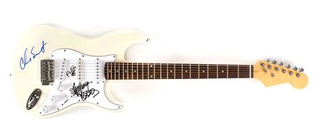 Lot #6121  Red Hot Chili Peppers Signed Guitar - Image 1