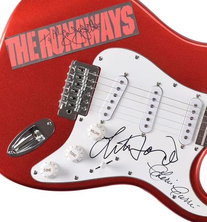 Lot #6123 The Runaways Signed Guitar - Image 2